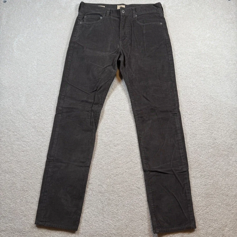 J.‎ Crew 770 Straight Fit Corduroy Pants Mens 30x32 Brown Stretch Cotton